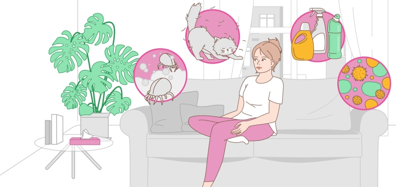 Бытовые аллергены. Главный баннер