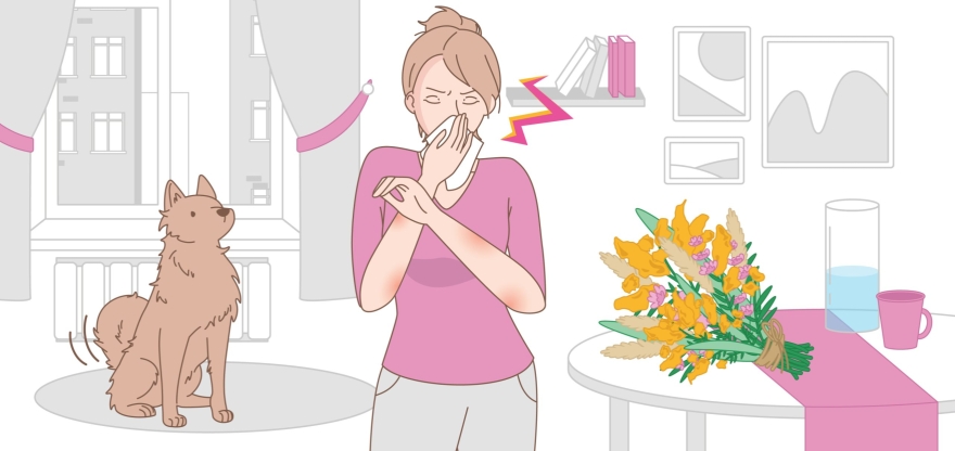 Симптомы аллергии. Главный баннер